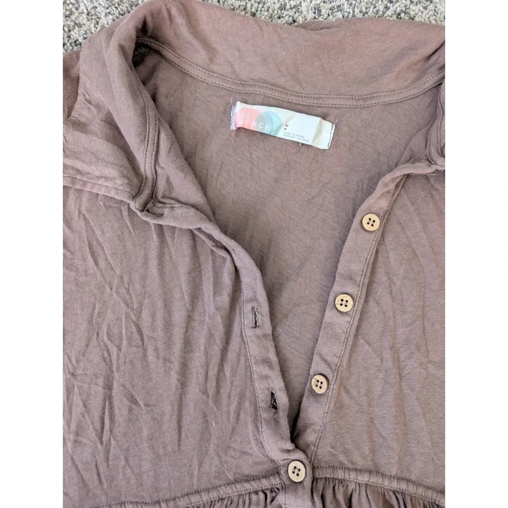 Free People FP Beach Brown Sleeveless All My Beaches‎ Midi Dress Small